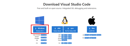VS Code官网下载页面